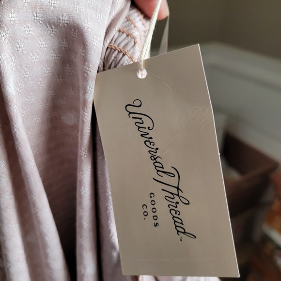 Universal Threads Pink Dot Wrap Around Dress - Picture 6 of 8